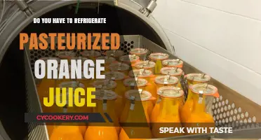 Refrigerating Pasteurized Orange Juice: Necessary or Not?
