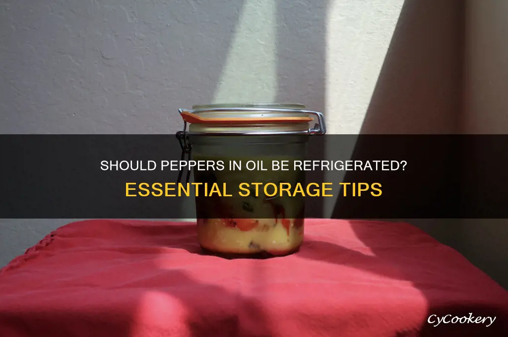 do you have to refrigerate peppers in oil