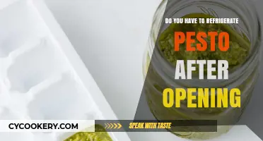 Refrigerating Pesto: Essential Tips for Freshness After Opening