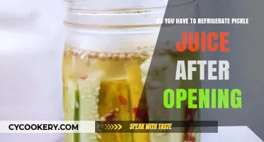 Should You Refrigerate Pickle Juice After Opening? A Guide