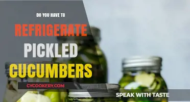 Refrigerate Pickled Cucumbers: Essential Storage Tips for Freshness and Flavor