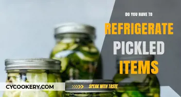 Refrigerate Pickled Items: Essential or Optional? A Preservation Guide