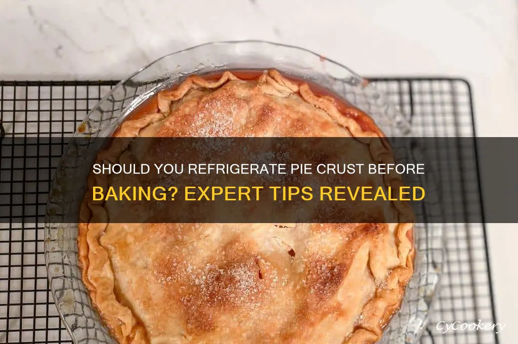 do you have to refrigerate pie crust before baking