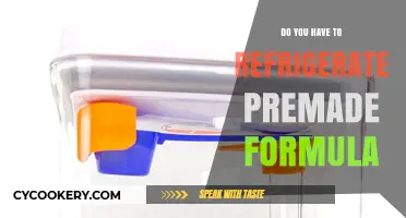 Premade Formula Storage: To Refrigerate or Not?