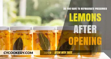 Preserved Lemons: Refrigerate After Opening or Keep at Room Temp?