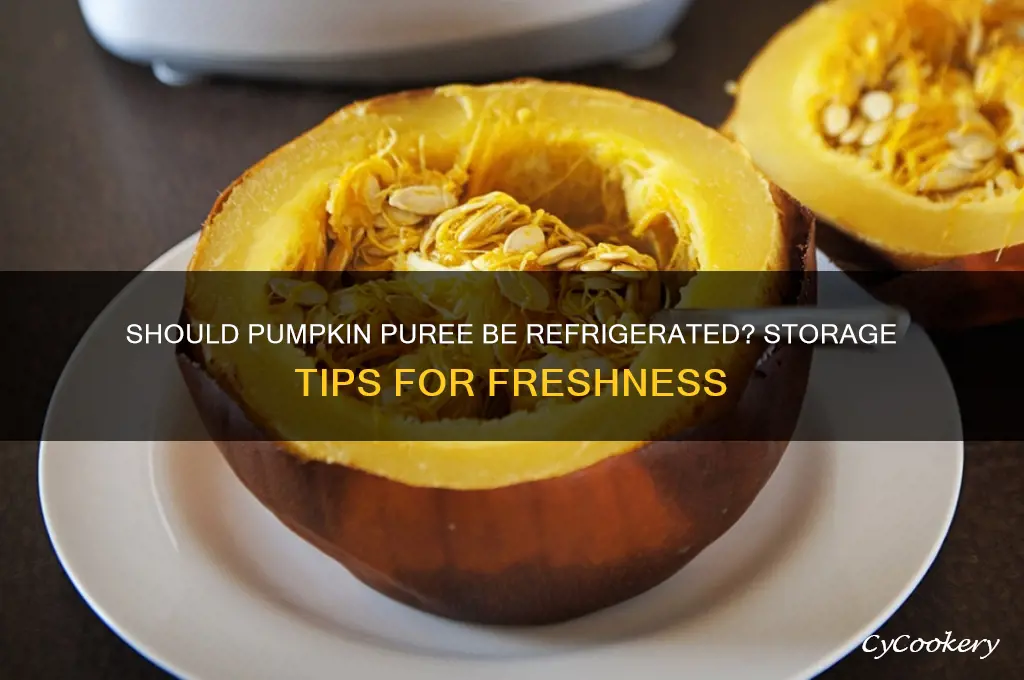 do you have to refrigerate pumpkin puree