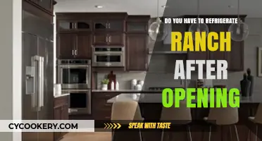 Ranch Refrigeration: Essential or Optional After Opening the Bottle?