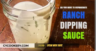 Should Ranch Dipping Sauce Be Refrigerated? Essential Storage Tips