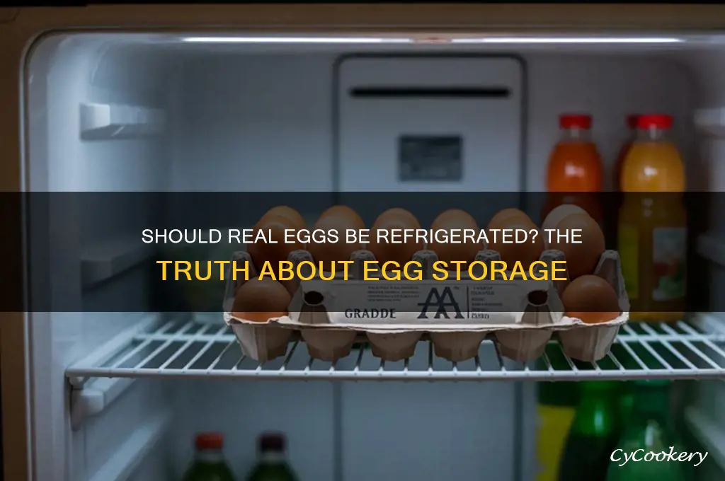 do you have to refrigerate real eggs