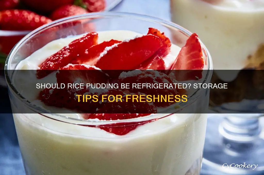 do you have to refrigerate rice pudding