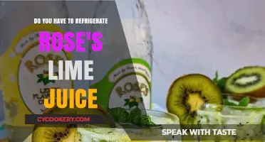 Should Rose's Lime Juice Be Refrigerated? Storage Tips Revealed