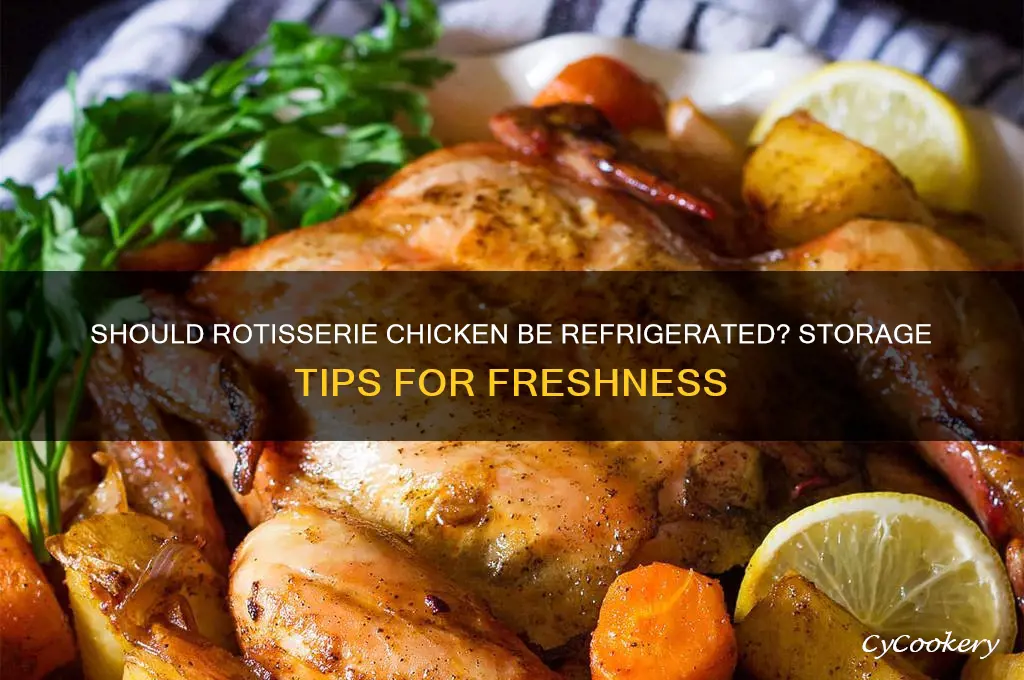 do you have to refrigerate rotisserie chicken