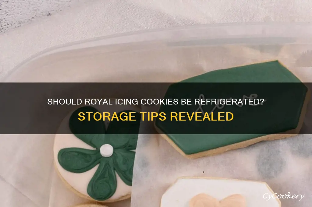 do you have to refrigerate royal icing cookies