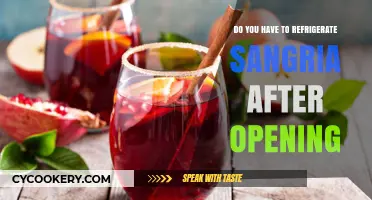 Refrigerating Sangria: Essential Tips for Preserving Flavor After Opening