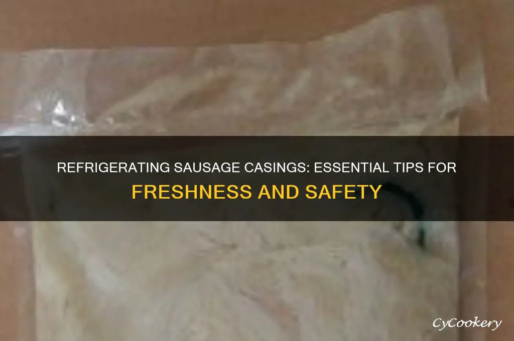 do you have to refrigerate sausage casings