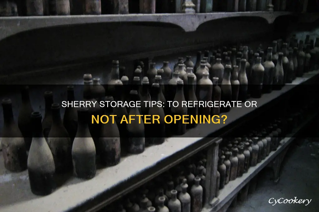 do you have to refrigerate sherry after opening