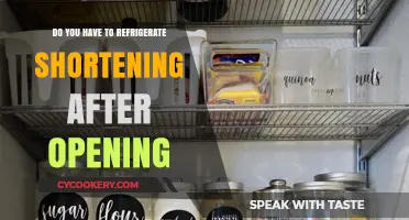 Should You Refrigerate Shortening After Opening? Storage Tips Revealed