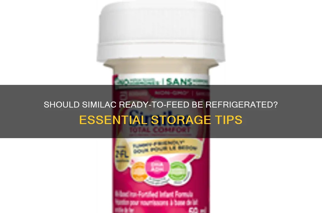 do you have to refrigerate similac ready to feed
