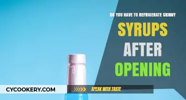 Refrigerate Skinny Syrups After Opening: Essential Tips for Freshness