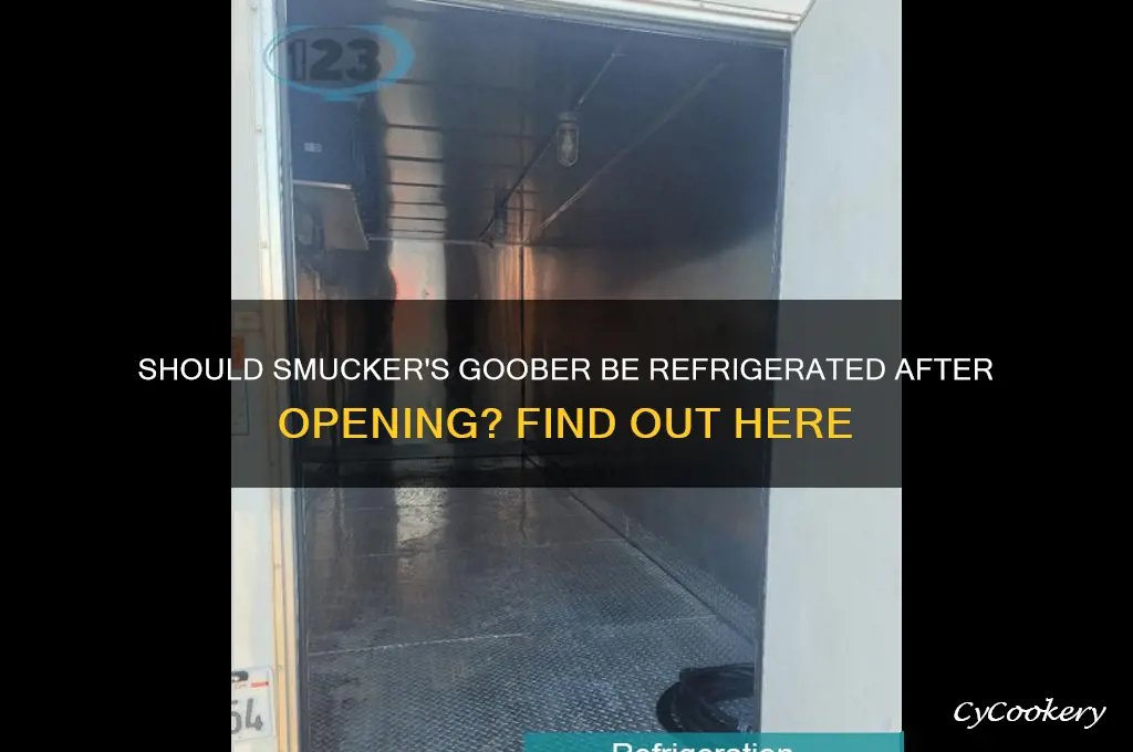 do you have to refrigerate smuckers goober after opening