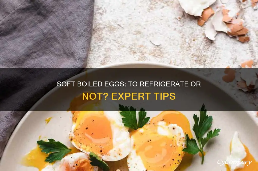 do you have to refrigerate soft boiled eggs