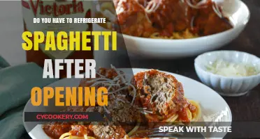 Refrigerating Spaghetti: Essential Tips After Opening the Package