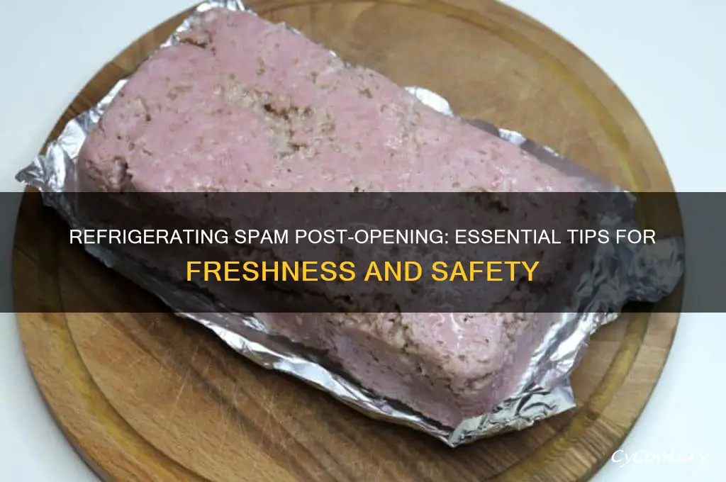 do you have to refrigerate spam after opening