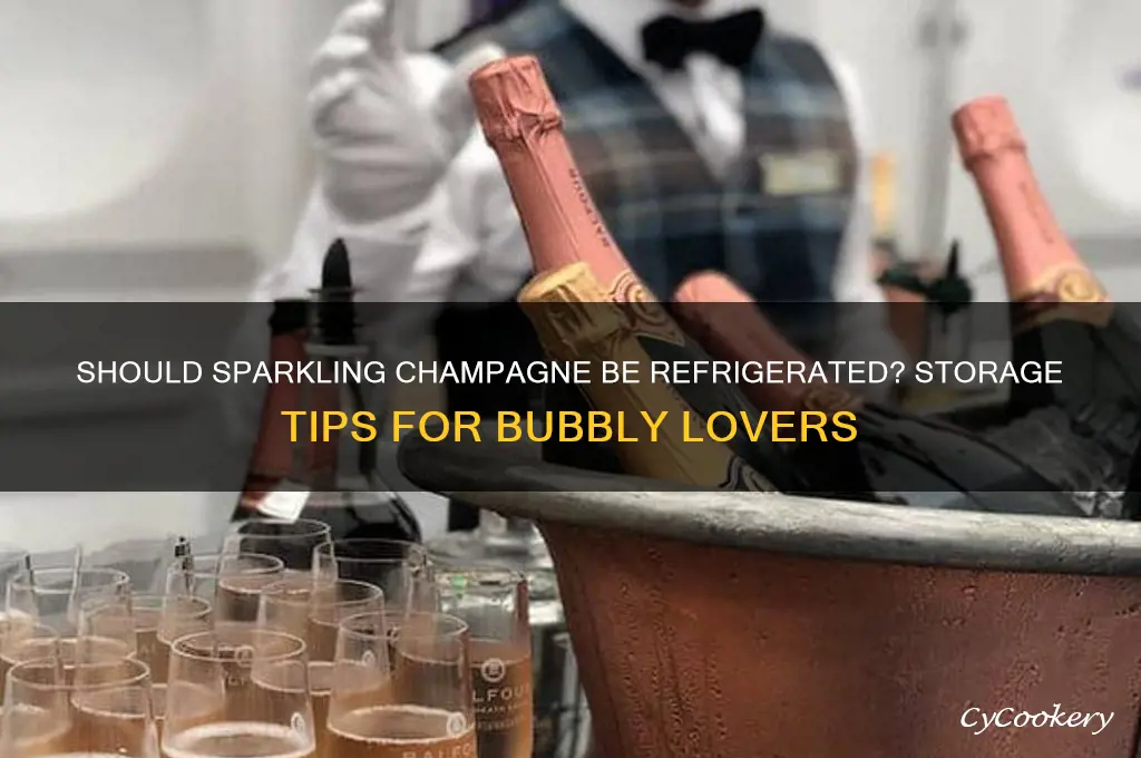 do you have to refrigerate sparkling champagne