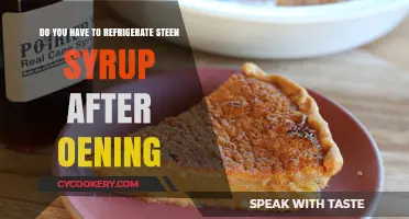 Should Steen Syrup Be Refrigerated After Opening? A Guide