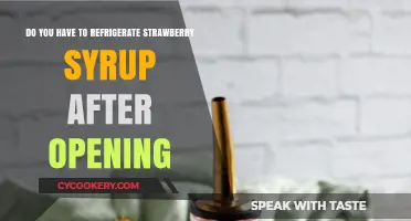 Refrigerating Strawberry Syrup: Post-Opening Storage Tips and Best Practices