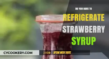 Should Strawberry Syrup Be Refrigerated? Storage Tips for Freshness