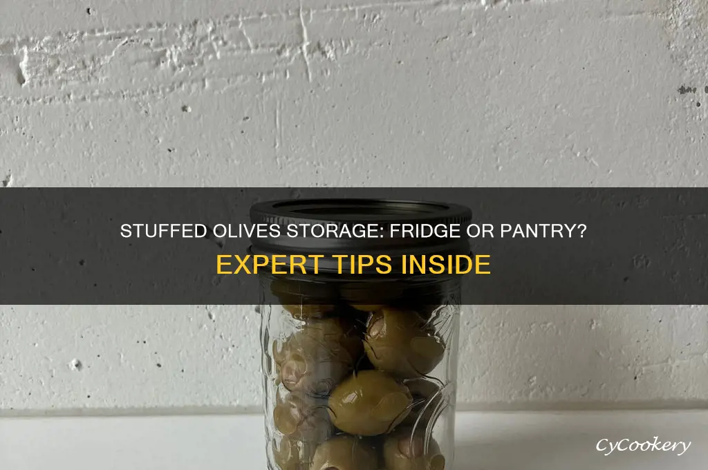 do you have to refrigerate stuffed olives