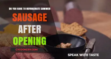 Refrigerating Summer Sausage: Post-Opening Storage Tips for Freshness