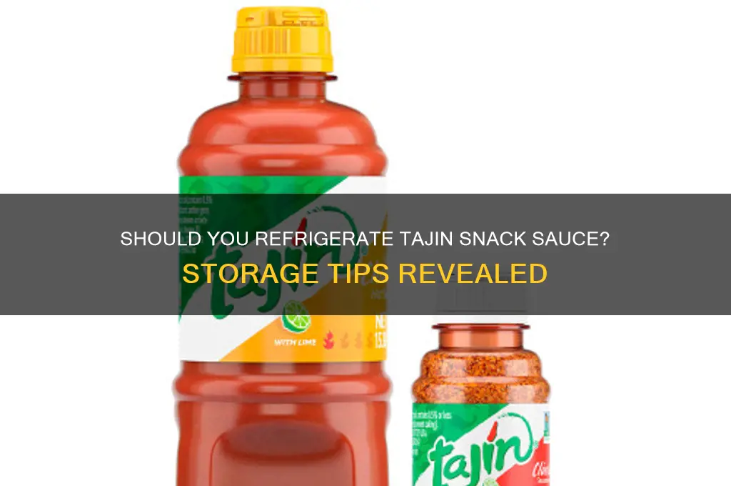 do you have to refrigerate tajin snack sauce