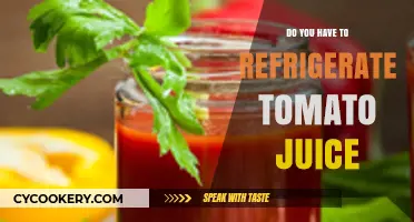 Should Tomato Juice Be Refrigerated? Storage Tips for Freshness