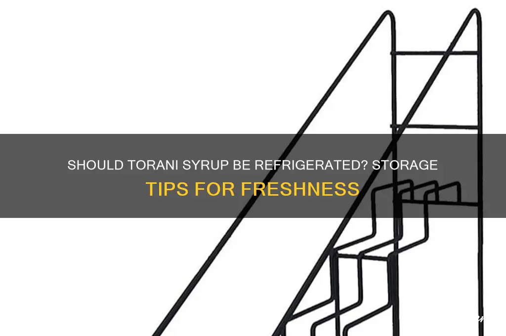 do you have to refrigerate torani syrup