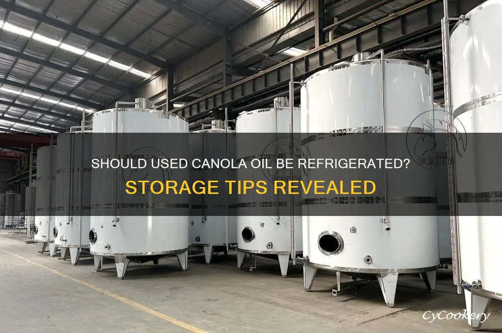 do you have to refrigerate used canola oil