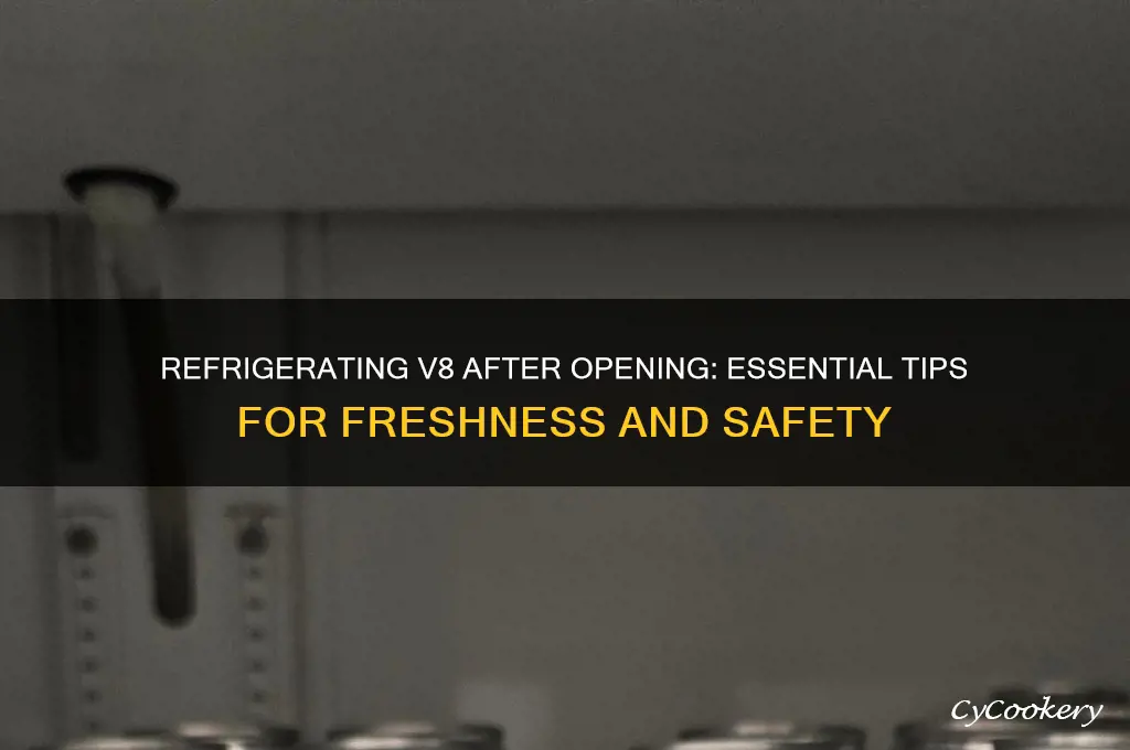 do you have to refrigerate v8 after opening
