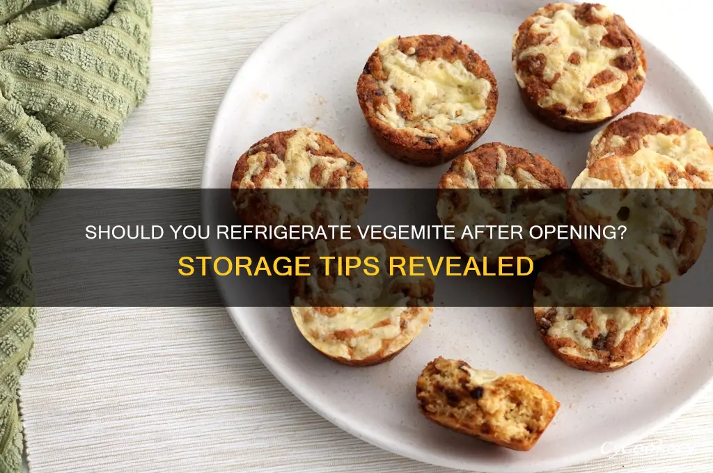 do you have to refrigerate vegemite after opening