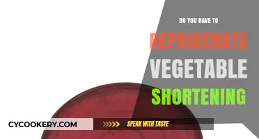 Should Vegetable Shortening Be Refrigerated? Storage Tips for Freshness