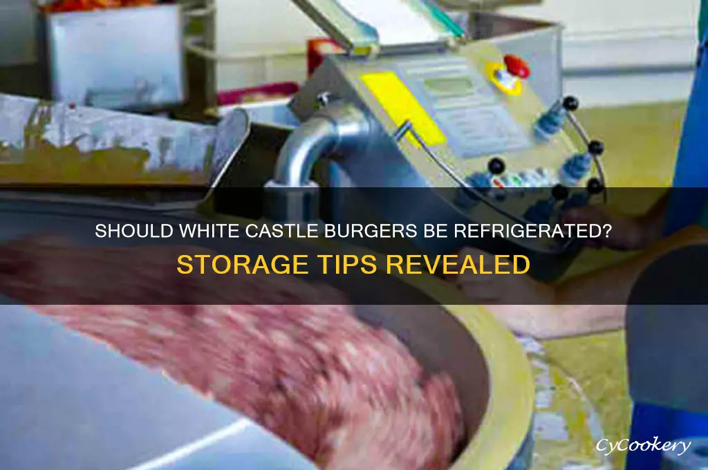 do you have to refrigerate white castle burgers