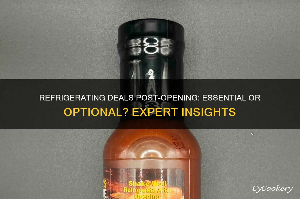 do you have to refrigerator deals after opening
