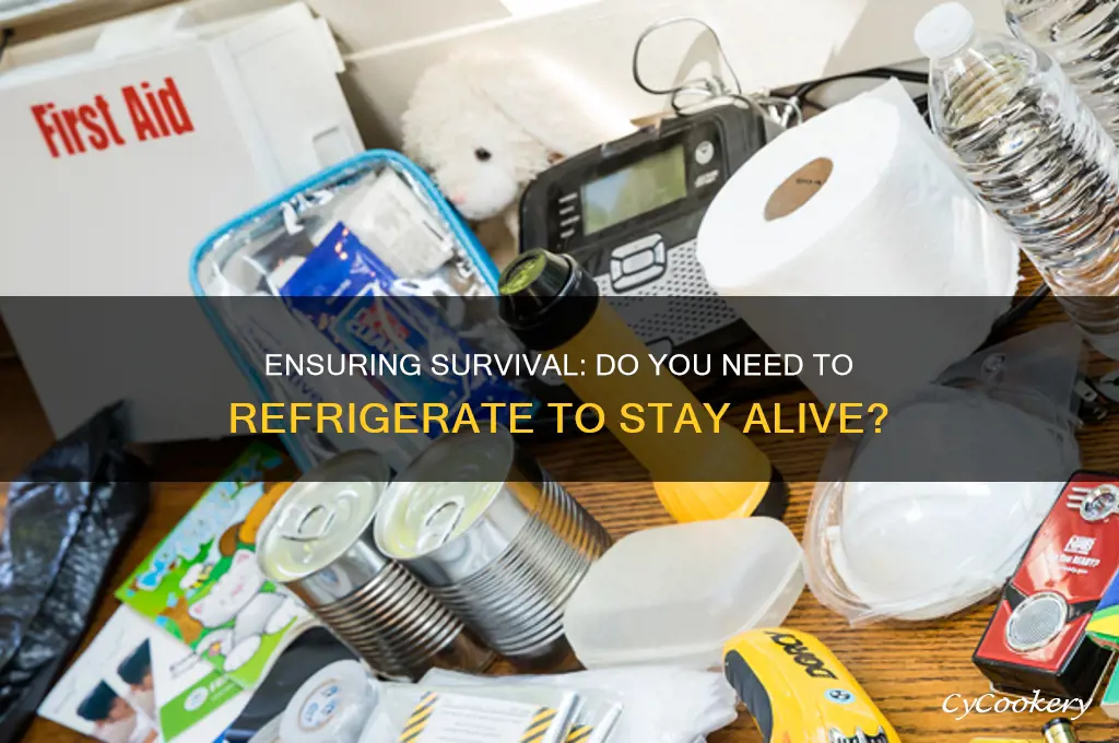 do you have to refrigerator ensure alive