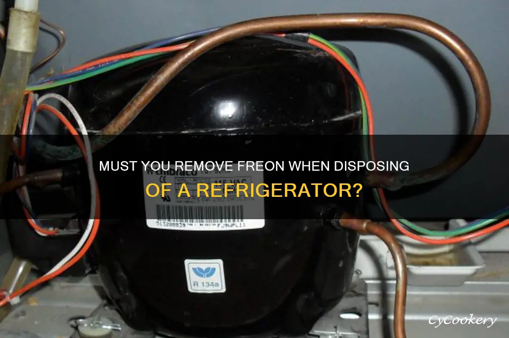 do you have to remove freon from a refrigerator