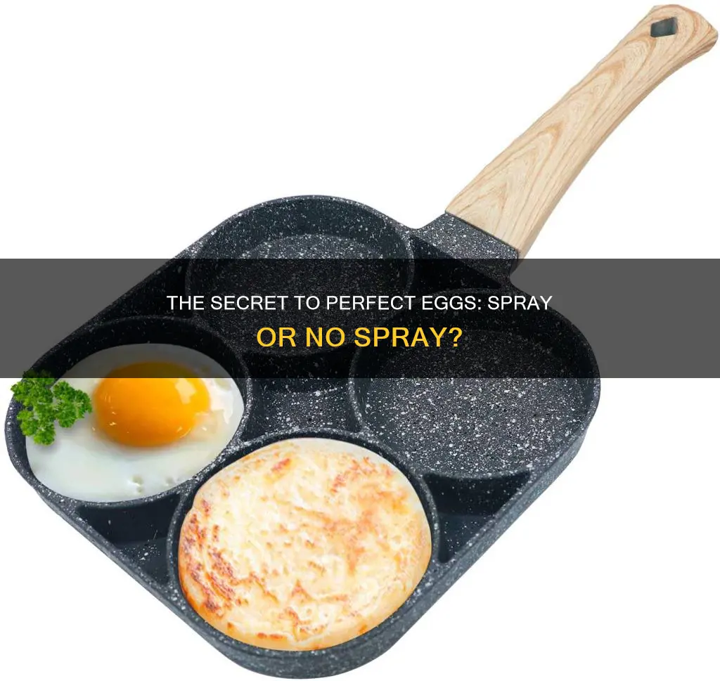 do you have to spray the pan for eggs