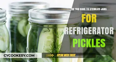 Refrigerator Pickles: Sterilizing Jars vs. Quick Pickling Methods