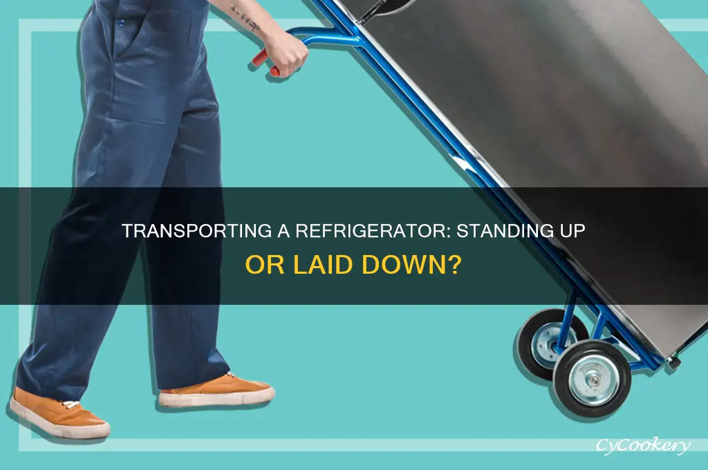 do you have to transport a refrigerator standing up