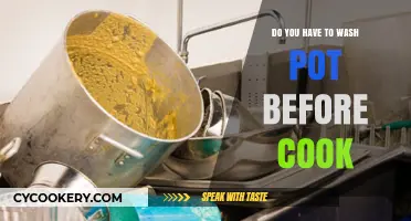 The Importance of Washing Pots Before Cooking