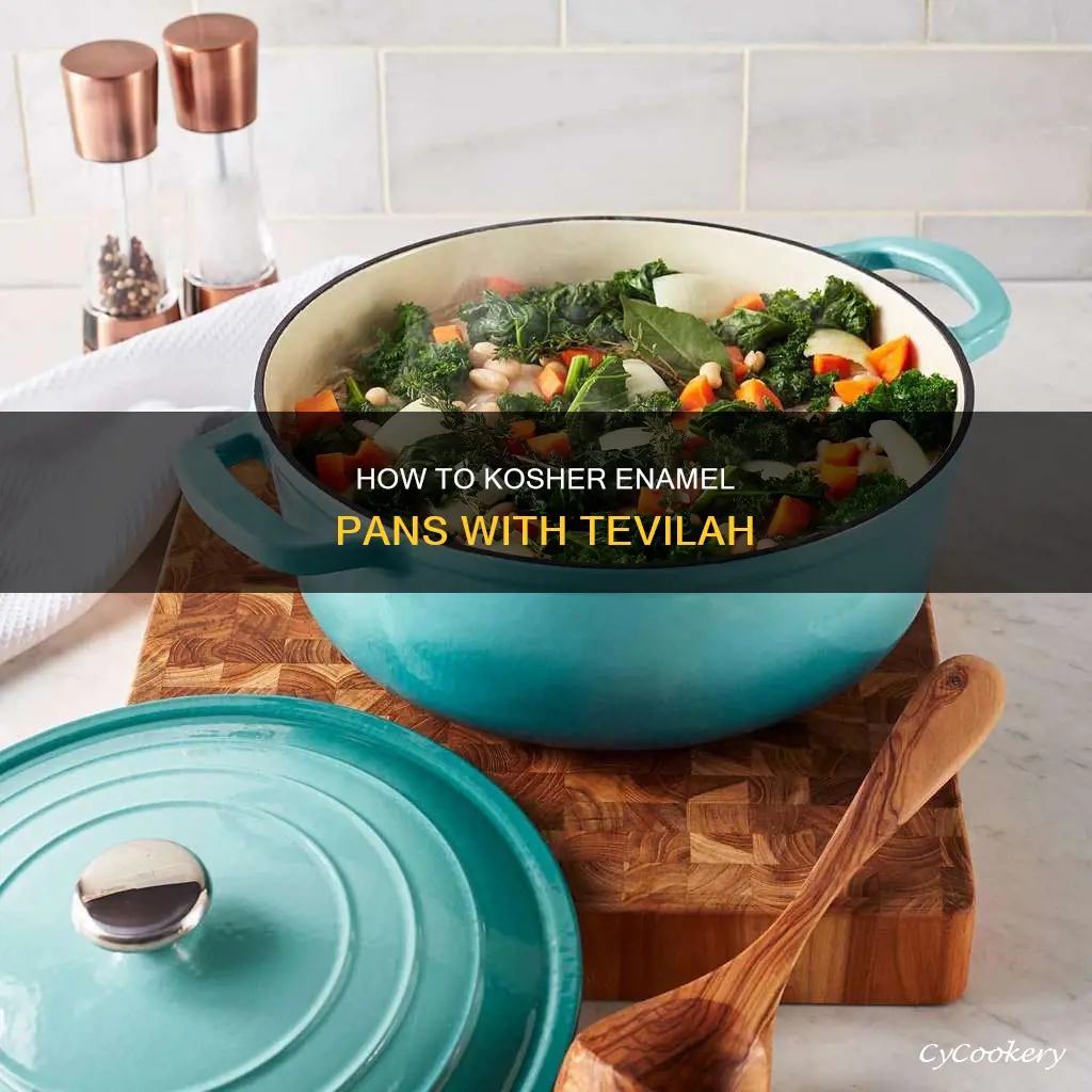 do you kosher tevilah enamel pans