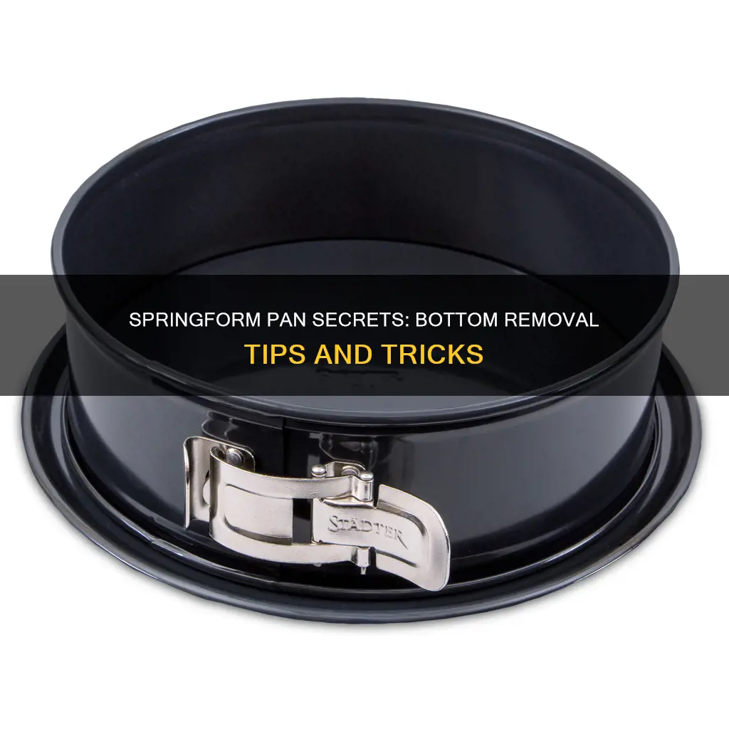 do you leave the bottom on a springform pan
